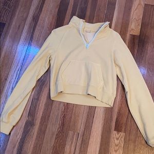 Yellow quarter zip